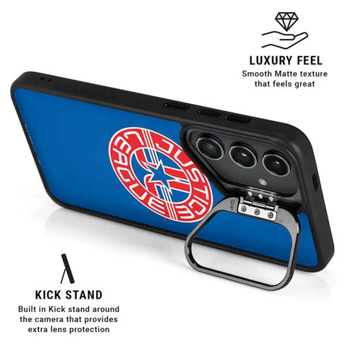 Justice League Emblem Galaxy S24 FE Kickstand Case